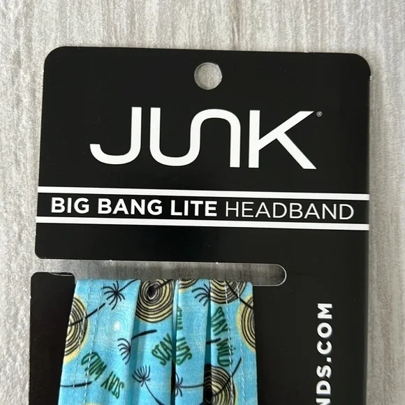 Junk Headband Big Bang Lite Headband Stay Wild floral blue yellow black washable - Picture 2 of 5